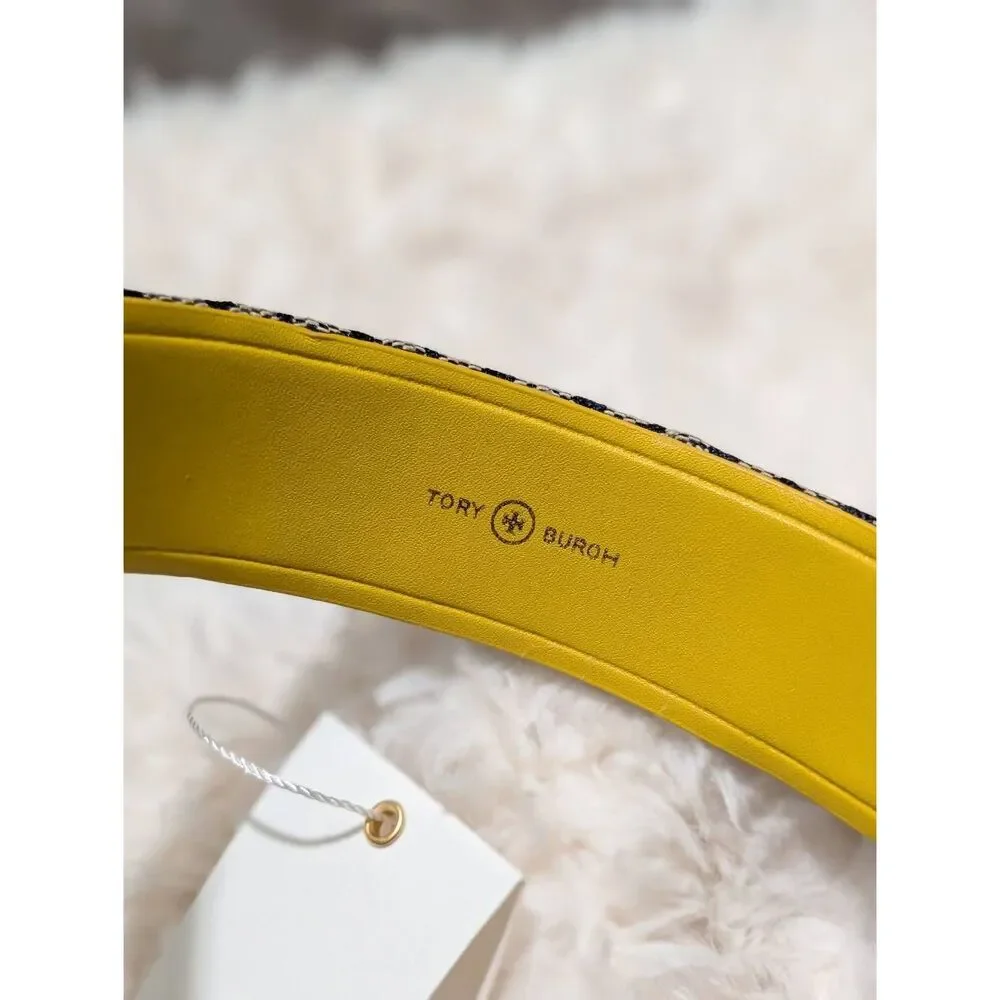 TORY BURCH Blue Monogram Headband